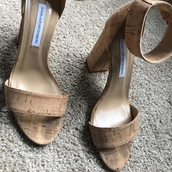 Diane von Furstenberg Strap Cork Sandals - Picture 4 of 5